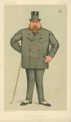 Ő kegyelme, Wellington hercege, A vasherceg unokája, 1885. január 3., Vanity Fair rajzfilm