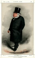 John Bright brit radikális és liberális politikus, 1869.