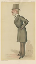 Vanity Fair: hajózási tisztviselők; „Szállítás”, Mr. Charles Mark Palmer, 1884. október 18
