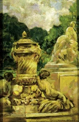 Jardin de la Fontaine Nimes-ban, Franciaországban