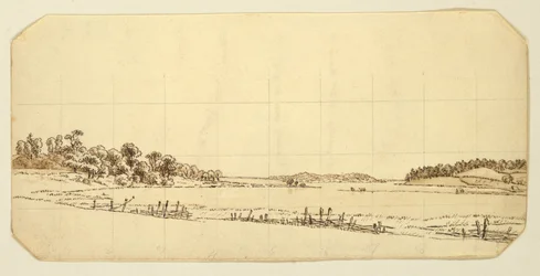 Lakeside, 1802-3 (toll és barna tinta mosás ceruzával papíron)