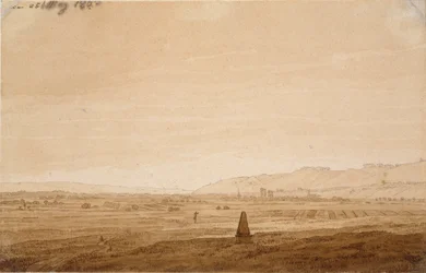 Táj obeliszktel, 1803