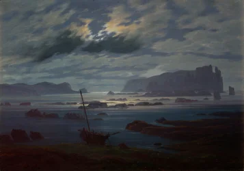 Az Északi-tenger holdfényben, 1823-24
