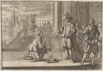 IV. Károly, Lotaringia hercege XIII. Lajos előtt térdel, 1641
