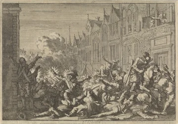 De Rohan kormányzó tíz fegyvere által lesben álló Mazarin-szurkolók által elfoglalt haragok, 1652