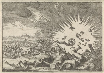 Egy francia portár felrobbanása Namur ostroma alatt, 1640