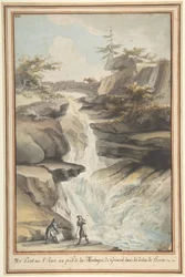 Egy híd az Aar-on, a Grimsel lábánál, Bern kantonban, kb. 1775.