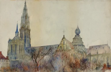 Antwerpeni katedrális, 1899.