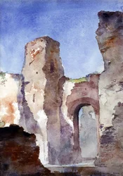 Caracalla fürdője, Róma, 1880.