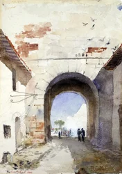 Porta San Paulo, Róma, 1880.