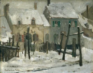 Hójelenet, Etaples (olaj, vászon)