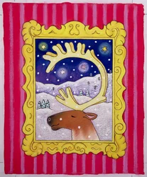 Karácsonyi agancs, 1996 (pasztell és gouache papíron)