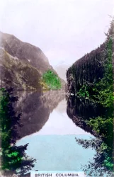 Tengerparti jelenet, British Columbia, Kanada, 1920-as évek.