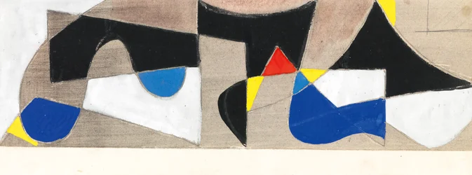 Kompozíció, 1950 körül (gouache, papír)