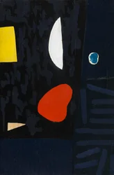 Kompozíció, 1951 körüli (olaj, tábla)