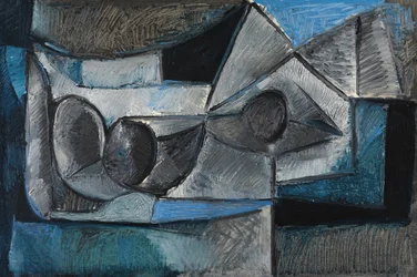 Kubista csendélet, 1950 körül (olaj, vászon)