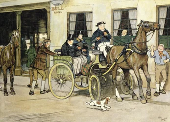 A Pickwickiek a rochesteri Bull Hotelből indulnak.