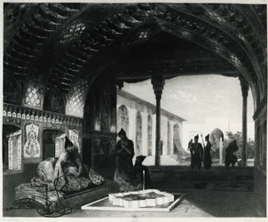 A tükörcsarnok a jereváni Sardar palotában, Celestin Francois Nanteuil (1813-1873), Örményország