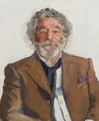 Craig Raine, angol költő, 2022 (olaj, vászon)