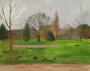 Oxford University Parks, november (olaj, vászon)