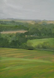 Eső, Cornbury Park, Cotswolds (Olaj, panel)