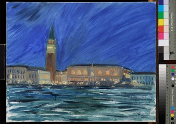 A dózse palotája, nocturne, 2024 (olaj, vászon)