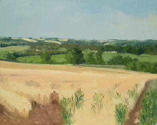 Várva a szüretre, Cotswolds (olaj, vászon)