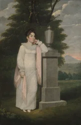 Mrs. Cephas Thompson Olivia Leonard, kb. 1810-20.