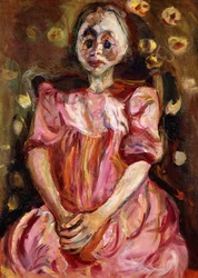 A kislány rózsaszínben; La Petite Fille en Rose, 1923-1924