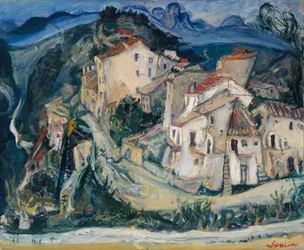 Cagnes látképe, 1924-25 körül