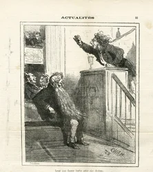 Illusztráció Chamről (1819-1879) Le Charivariban