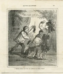 Cham (1819-1879) illusztrációja a Charivariban