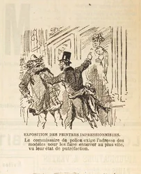 A rendőrkapitány megköveteli a modellek címét, hogy eltemessék őket..., 1877.
