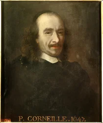 Pierre Corneille (1606-1684) francia drámai költő portréja. Charles Lebrun (Le Brun) (1619-1690) névtelen festménye. Versailles, Versailles és Trianon kastélyai.