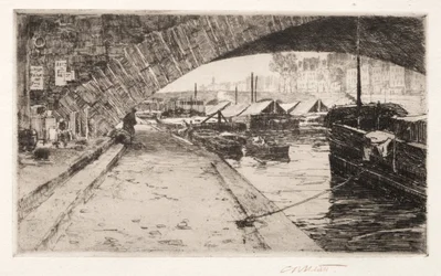 A Pont Marie alatt, Párizs, 1887.