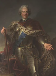 Maurice de Saxe portréja 1696-1750, Franciaország marsallja, kb. 1735-1739.