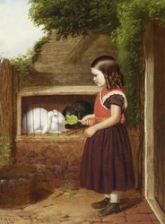 A nyulak etetése, 1868