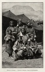 Petchara kurdjai (Törökország). Barbant metszete Madame B. Chantre "A travers l