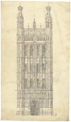 Rajz a Parlamenthez, 1836–1840 (toll és tinta papíron)