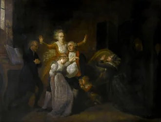 Családja búcsúztatta XVI. Lajost a templomban, 1793. január 20