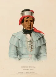 CHITTEE-YOHOLO. A SEMINOLE CHIEF., az Észak-Amerika indián törzseinek történetéből