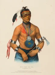 HOO-WAN-NE-KA, A WINNEBAGO CHIEF., az Észak-Amerika indián törzseinek története c. könyvből