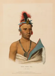 KEE-SHES-WA, A FOX CHIEF., az Észak-Amerika indián törzseinek története című könyvből.