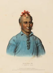 KISH-KAL-WA. A SHAWANOE CHIEF., az Észak-Amerika indián törzseinek történetéből