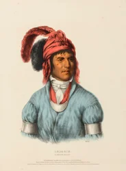 LEDAGIE. A CREEK CHIEF., az Észak-Amerika indián törzseinek története című könyvből.