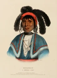 MICANOPY. A SEMINOLE CHIEF., az Észak-Amerika indián törzseinek történetéből