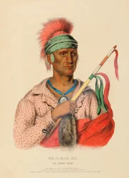 NE-O-MON-NE, AN IOWAY CHIEF, az Észak-Amerika indián törzseinek történetéből