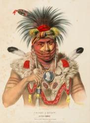 NE-SOU-A-QUOIT. A FOX CHIEF., az Észak-Amerika indián törzseinek története című könyvből.