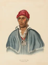 QUA-TA-WA-PLA. A SHAWANOE CHIEF az Észak-Amerika indián törzseinek történetéből