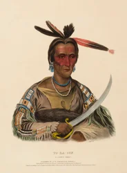 TO-KA-CON. A SIOUX CHIEF., az Észak-Amerika indián törzseinek története c. könyvből